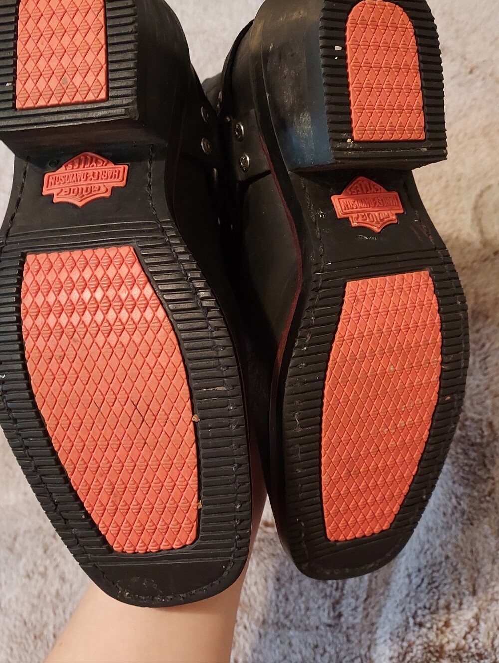 Harley Davidson Motorcycle Black Leather Harness Boots in Women's US 8 / EUR 39 - Picture 6 of 7